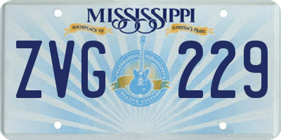 MS license plate ZVG229