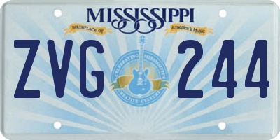MS license plate ZVG244