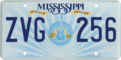 MS license plate ZVG256