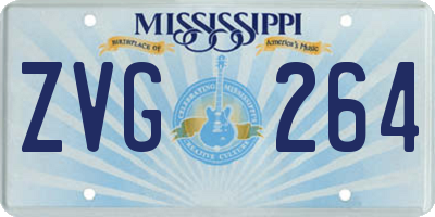 MS license plate ZVG264