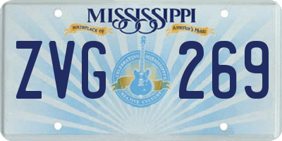 MS license plate ZVG269