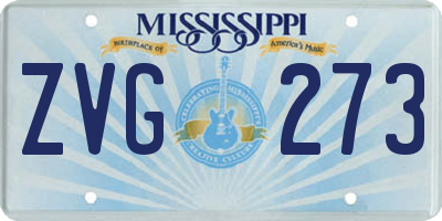 MS license plate ZVG273