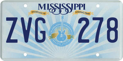MS license plate ZVG278
