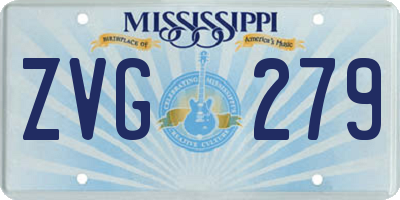 MS license plate ZVG279