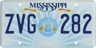 MS license plate ZVG282