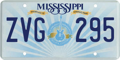 MS license plate ZVG295