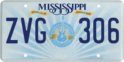 MS license plate ZVG306