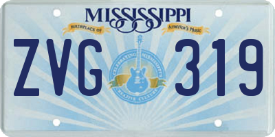 MS license plate ZVG319