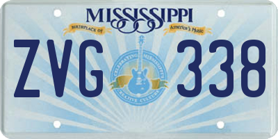 MS license plate ZVG338