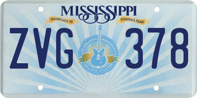 MS license plate ZVG378
