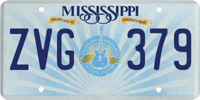MS license plate ZVG379