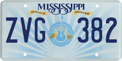 MS license plate ZVG382
