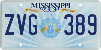 MS license plate ZVG389