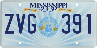 MS license plate ZVG391