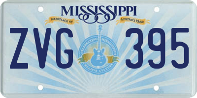 MS license plate ZVG395