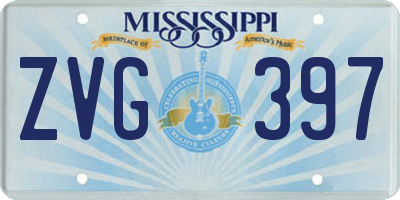 MS license plate ZVG397