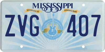 MS license plate ZVG407