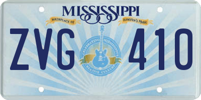 MS license plate ZVG410