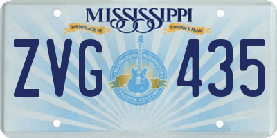 MS license plate ZVG435
