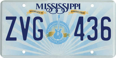 MS license plate ZVG436