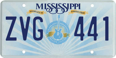 MS license plate ZVG441