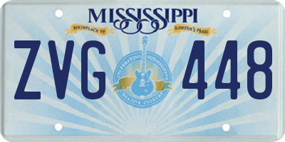 MS license plate ZVG448