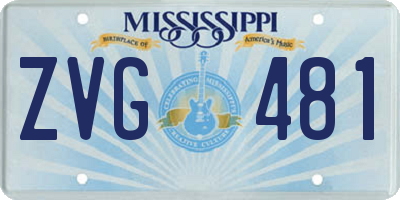 MS license plate ZVG481