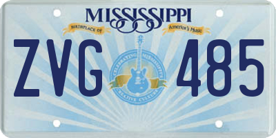 MS license plate ZVG485