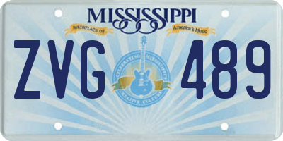 MS license plate ZVG489