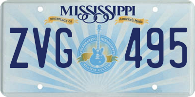 MS license plate ZVG495