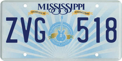MS license plate ZVG518