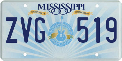 MS license plate ZVG519