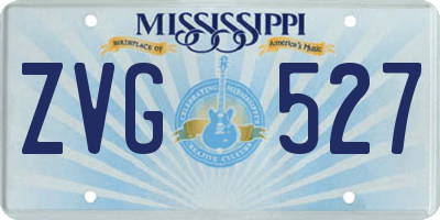MS license plate ZVG527