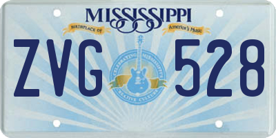 MS license plate ZVG528