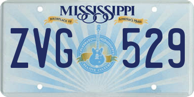 MS license plate ZVG529