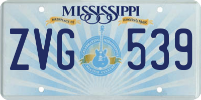 MS license plate ZVG539