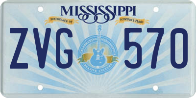 MS license plate ZVG570