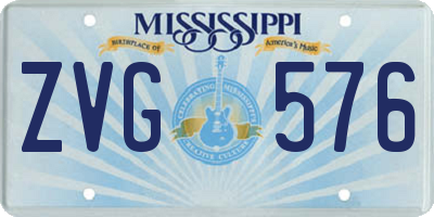 MS license plate ZVG576