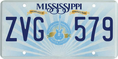 MS license plate ZVG579