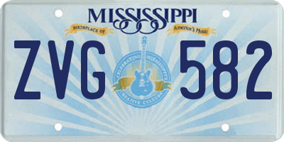 MS license plate ZVG582