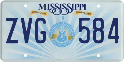 MS license plate ZVG584