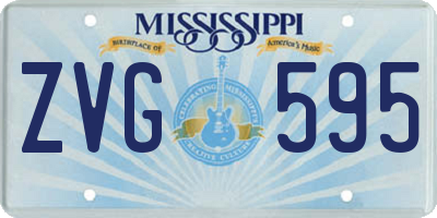 MS license plate ZVG595