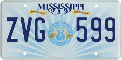 MS license plate ZVG599