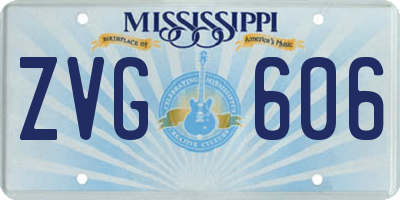 MS license plate ZVG606