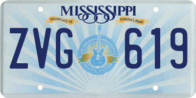 MS license plate ZVG619