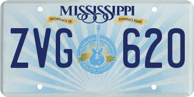 MS license plate ZVG620