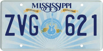 MS license plate ZVG621