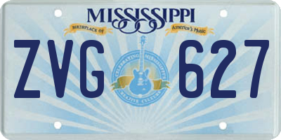 MS license plate ZVG627