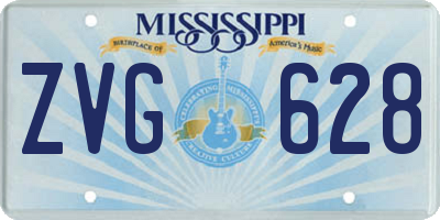 MS license plate ZVG628