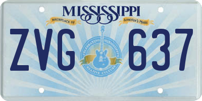 MS license plate ZVG637